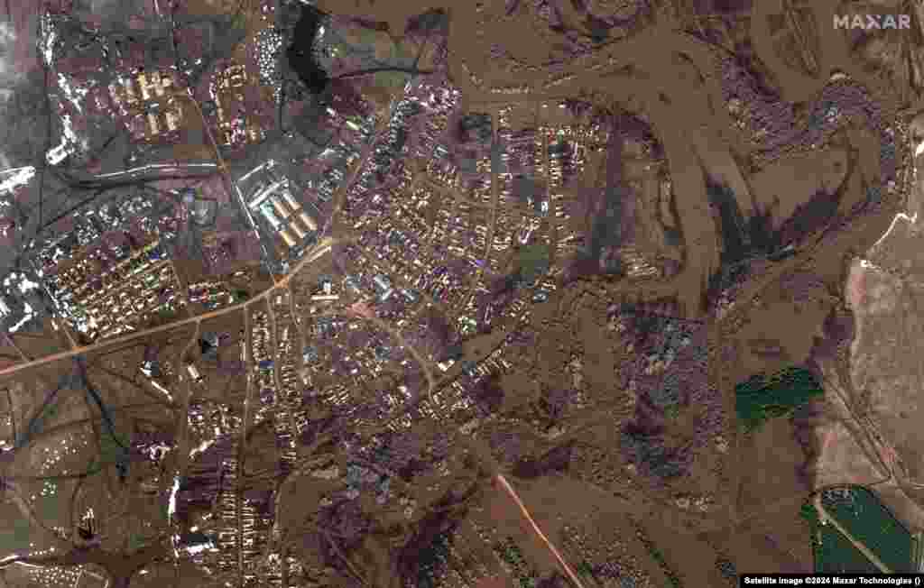 Flooding from the Buzuluk River in Andreyevka. 