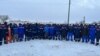 The protesting oil workers launched their strike on December 11. 
