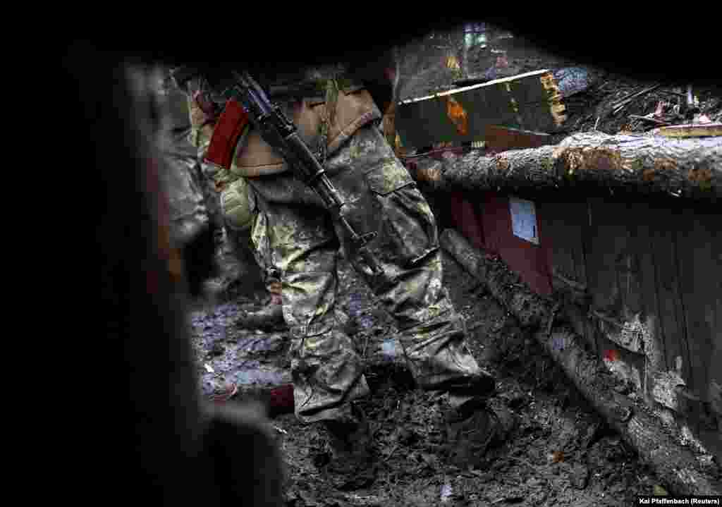 "The enemy isn't giving up on his plans to occupy our territory despite significant losses," the General Staff of the Armed Forces of Ukraine said in its daily update on April 14. "The fiercest battles continue for Bakhmut and Maryinka," it added.