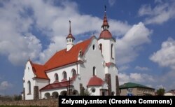 The Church of Our Lady of the Rosary in Soly, around 30 kilometers from the border with Lithuania