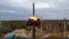 A Yars intercontinental ballistic missile test fired in 2022 as part of Russian nuclear drills. 