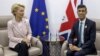 European Commission President Ursula von der Leyen (left) and U.K. Prime Minister Rishi Sunak meet in 2022.
