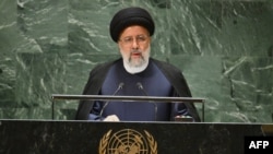 Iranian President Ebrahim Raisi addresses the 78th United Nations General Assembly at UN headquarters in New York on September 19.