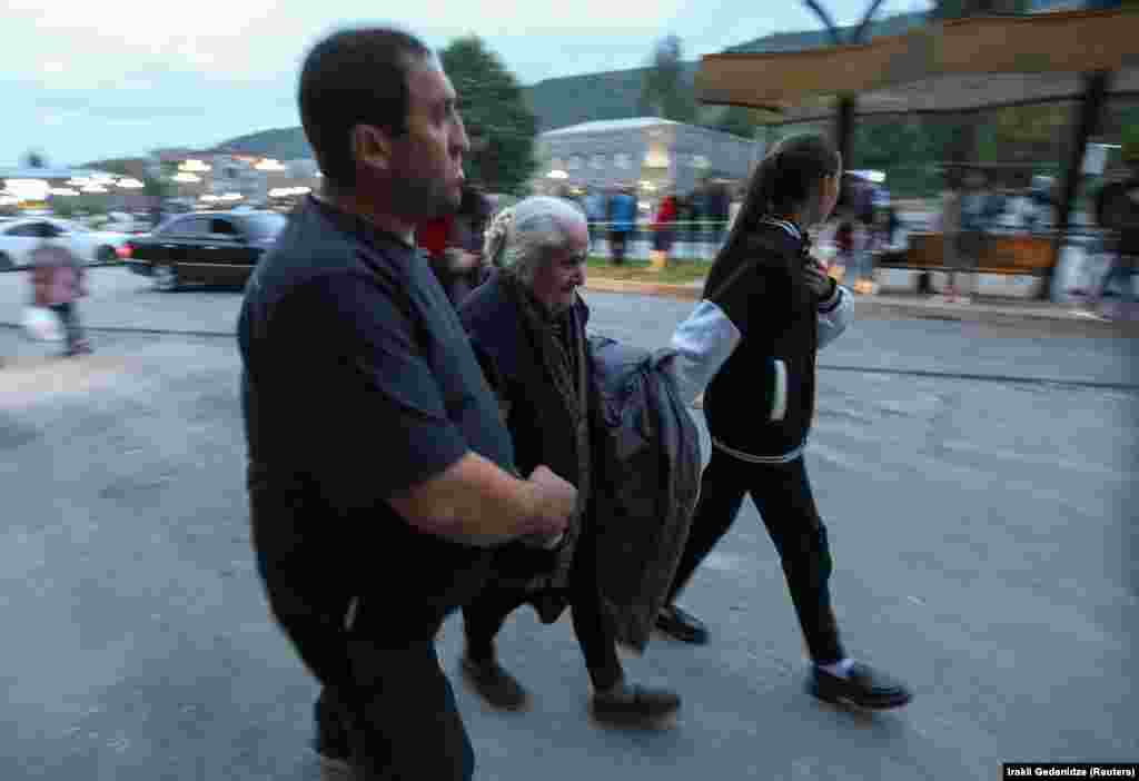 Refugees from Nagorno-Karabakh arrive in the southern Armenian city of Goris on September 24. Nagorno-Karabakh is internationally recognized as part of Azerbaijan but has been inhabited by ethnic Armenians for centuries. The two countries have fought several wars for control of the region and since December 2022, Baku has maintained a blockade on the region that cut off food and medicine supplies. 