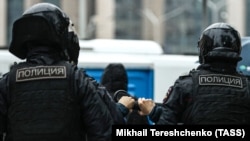 Полиция на акции против мобилизации на войну в Украину. Москва, сентябрь 2022 года 