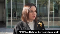 Opposition leader Svyatlana Tsikhanouskaya said the sentences sought by the prosecution are the best example of how the regime treats Belarusians who stand for democracy.