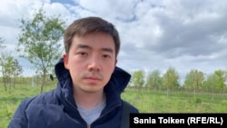Kazakh activist Alimzhan Izbasarov (file photo)