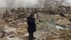 Kyrgyzstan - Chuy region, on the wreck of the cargo Boeing 747-400F aircraft, en route from Hong Kong to Istanbul. According to recent reports, he fell in the morning while landing to refuel at the airport "Manas" near Bishkek. About 20 houses were destro