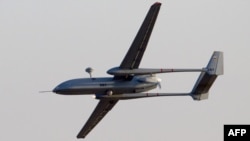 Un dron israelian de tip UAV Hermes 500 din cele ce par să facă parte din tranzacția cu Azerbaidjanul