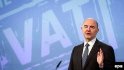 Comisarul european pentru afaceri economice, Pierre Moscovici. 