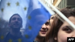 Studenti su protestima u Beogradu, 11. februara ove godine, tražili bržu integraciju Srbije u EU.