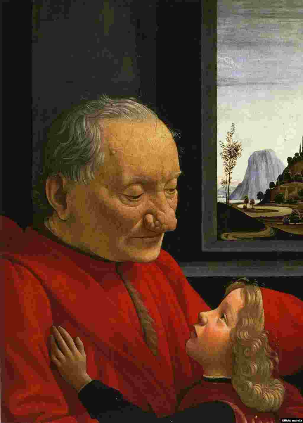 Domenico Ghirlandaio Portretul unui bătrîn și al nepotului său, c. 1490 Paris, Musée du Louvre © Réunion des Musées Nationaux, Paris (photo: Bode Musem press service courtesy)