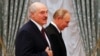 Russian President Vladimir Putin and Belarusian ruler Alyaksandr Lukashenka at the Kremlin in September 2021.