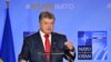 Президент України Петро Порошенко на прес-конференції під час саміту НАТО. Брюссель, 12 липня 2018 року