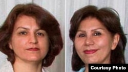 Fariba Kamalabadi (left) and Mahvash Sabet Shahriari, undated