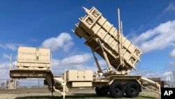 Un lansator mobil de rachete Patriot la o bază militară din Oklahoma (SUA) în martie 2023. Trump le-a numit vineri „grozave”.