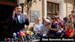 Saakashvili la Lvov