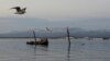 A sunken vessel is seen near the Island of Kunashir, one of four islands known as the Kuriles in Russia and the Northern Territories in Japan. (file photo)