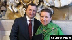 Tatiana Nogailîc şi Vlad Filat la Congresul diasporei