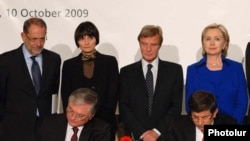 Հայ - թուրքական արձանագրությունների ստորագրման արարողությունը, Ցյուրիխ, 10-ը հոկտեմբերի, 2009թ.