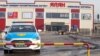 Полицейский автомобиль в районе рынка «Ялян» в Алматы. 8 февраля 2020 года.