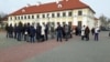 Страйк прадпрымальнікаў на плошчы Леніна ў Горадні