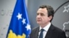 Lideri i Lëvizjes Vetëvendosje dhe kryeministri në detyrë i Kosovës, Albin Kurti.