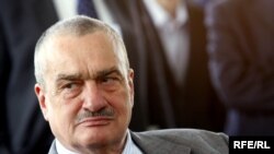 Karel Schwarzenberg în timpul unei vizite la RFE