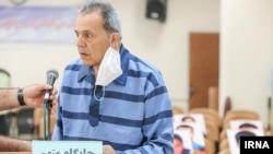 Jamshid Sharmahd in court in July.