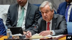 UN Secretary General Antonio Guterres (file photo)