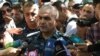 Armenia - General Hunan Poghosian, the first deputy chief of the Armenian police, speaks to reporters, 17Jul2016.