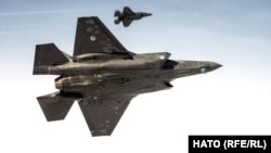 Avioane F-35 care aparțin Forțelor Aeriene Regale din Țările de Jos.