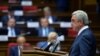 Armenia - President Serzh Sarkisian delivers a speech in parliament at its first session, 18 May 2017 