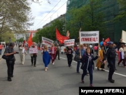 Святкова демонстрація в Севастополі, 1 травня 2019 року
