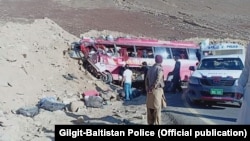 The bus was reportedly headed from the northern town of Skardu to Rawalpindi, in Punjab.