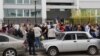 Львів’яни прийшли у Галицький суд, щоб підтримати директора мистецького центру «Супутник» Олександра Агашкова. Львів, 11 квітня 2018 року