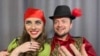 Marharyta Lyauchuk (left) and Andrey Pavuk recorded several joint singing sessions critical of Lukashenka and his government and posted them on YouTube.