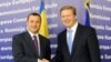 Vlad Filat și comisarul european Ștefan Fule ieri la Bruxelles
