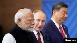 Narendra Modi, Vladimir Putin, Si Cinpin