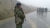 Kyrgyzstan - Jalalabad. Kyrgyz border guards on the border with Uzbekistan. March 21, 2016