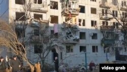 Чугуеў пасьля расейскіх абстрэлаў