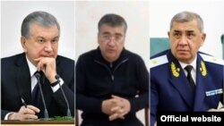 По мнению аналитиков, именно правоохранительные органы являются самыми коррумпированными ведомствами в Узбекистане. На фото (слева направо): президент РУз Шавкат Мирзияев, прокурор города Бухары Джасур Фозилов и генеральный прокурор Нигматулла Юлдашев.