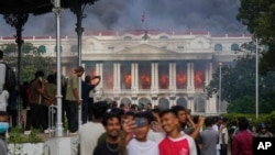 د نیپال د مظاهرو یو تصویر