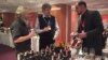 Călin Aprodu de la Vinăria Poiana la o expoziţie în Praga