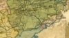 Донецька губернія, фрагмент карти «Адміністраційна Мапа Української Соц.[іалістичної] Рад.[янської] Республіки», яку було видано у Харкові в січні 1922 року