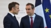 Президент Франции Эммануэль Макрон и министр обороны Себастьен Лекорню 